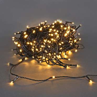 A-969 WW гирлянда светодиодная 30м, 300LED, 24V, черный провод