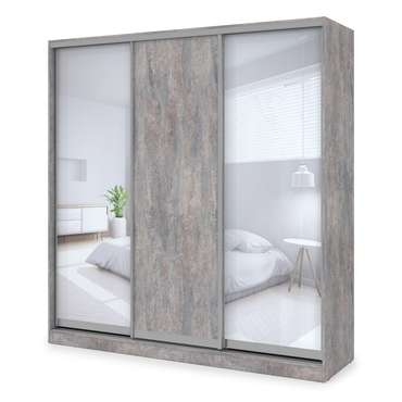 Шкаф-купе Comfort 18.5 серого цвета