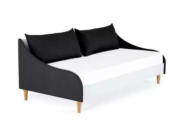 Кровать Rili 90х190 черного-белого цвета