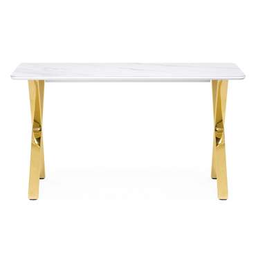 Обеденный стол Селена 3 М белого цвета