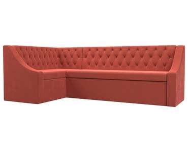 Угловой диван-кровать Мерлин кораллового цвета левый угол