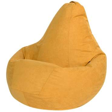 Кресло-мешок Груша  2XL желтого цвета