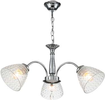 Подвесная люстра 658/3PL E27*40W Escada Freesia Chrome с подвесками