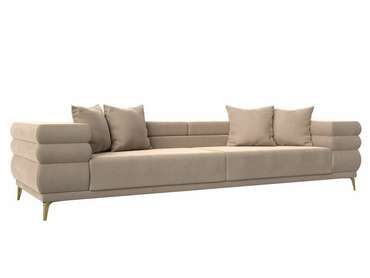 Прямой диван-кровать Лига 021 бежевого цвета