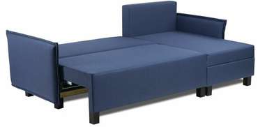 Диван-кровать угловой Туули синего цвета
