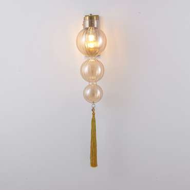 Бра Heathfield Lighting - Medina Wall brass/amber