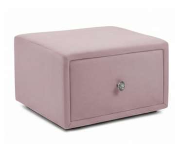 Мягкая прикроватная навесная тумба Mild лилового цвета