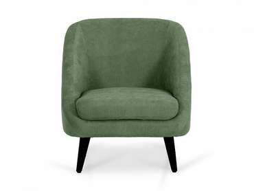 Кресло Corsica зеленого цвета с черными ножками 