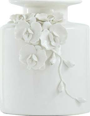 Керамическая ваза белого цвета