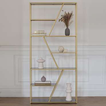 Стеллаж Arnetta золотого цвета 