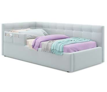 Детская кровать Bonna 90х200 голубого цвета с подъемным механизмом