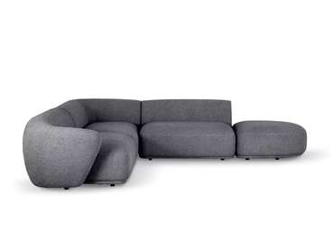 Угловой модульный диван Fabro серого цвета