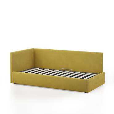 Кровать Меркурий-2 90х190 желтого цвета с подъемным механизмом