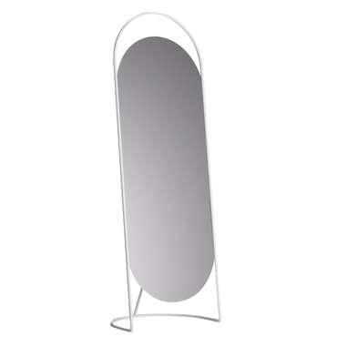 Напольное зеркало Queen 54х165 в металлической раме белого цвета