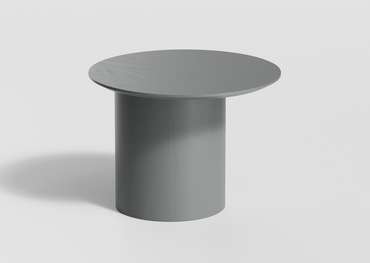 Столик кофейный со смещенным основанием Type серого цвета