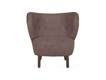 Кресло Lounge Wood коричневого цвета
