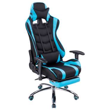 Компьютерное кресло Kano light черно-голубого цвета