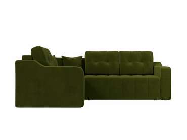 Угловой диван-кровать Кембридж зеленого цвета левый угол
