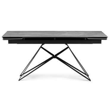 Раздвижной обеденный стол Блэкберн 80х140 серого цвета