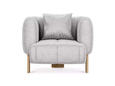 Кресло Cassis светло-серого цвета с бежевыми ножками