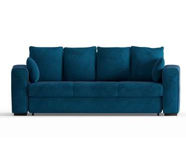 Диван-кровать Рошфор в обивке из велюра синего цвета
