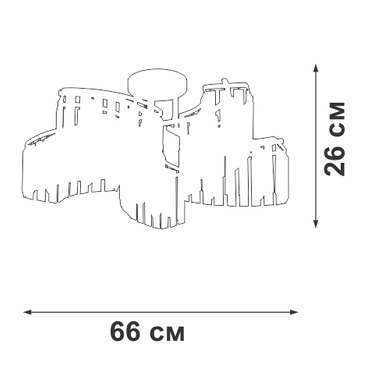 Хрустальная люстра V5884-0/10PL (хрусталь, цвет прозрачный)