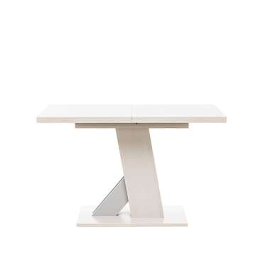 Раздвижной обеденный стол Луссо белого цвета