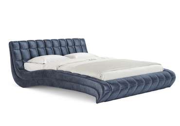 Кровать Milano 160х200 темно-синего цвета без основания и подъемного механизма