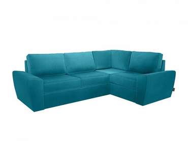 Угловой диван-кровать Peterhof темно-голубого цвета