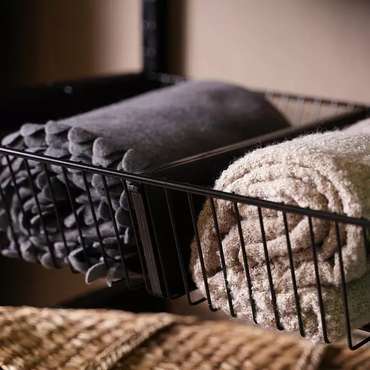 Разделитель для полки-корзины черного цвета