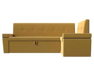 Угловой диван-кровать Деметра желтого цвета правый угол