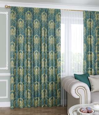 портьера Версаль 180х260 бирюза