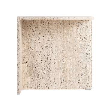 Приставной столик Theuville 50x50 бежевого цвета