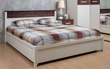 Кровать с подъемным механизмом Норвуд 140х200 белого цвета