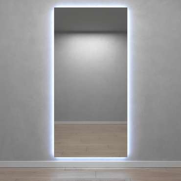 Настенное зеркало Halfeo NF LED XL с холодной подсветкой 