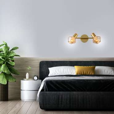 Спот Escada Gerda 674/2A 2x40Вт E14, металл, золото