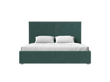 Кровать Аура 200х200 бирюзового цвета с подъемным механизмом 