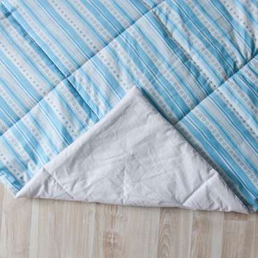Стеганый игровой коврик Blue Stripes 110х110 см