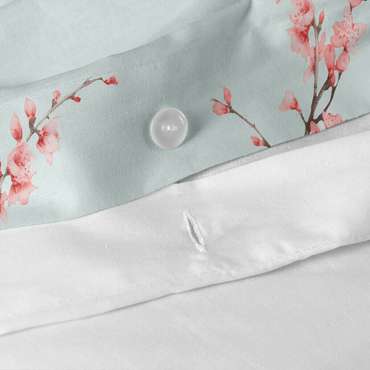 Пододеяльник Chinoiserie 155x220 голубого цвета