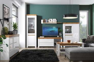 Навесная полка Taurus бело-бежевого цвета