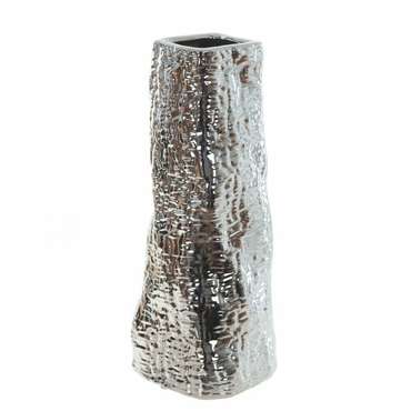 Керамическая ваза серебряного цвета