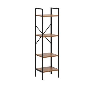 Стеллаж Стилвуд 14 черно-коричневого цвета