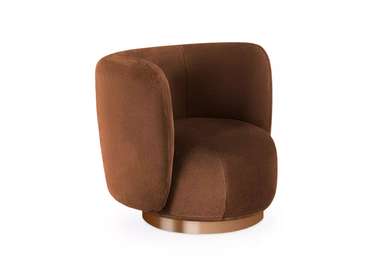 Кресло Lucca вращающееся коричневого цвета