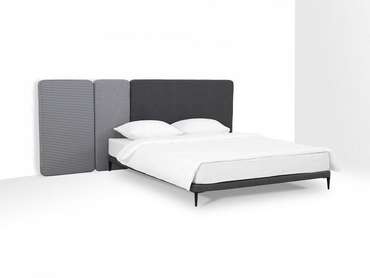 Кровать Licata 160х200 композиция 1 серого цвета