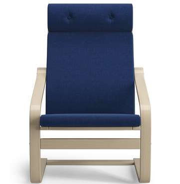 Кресло Бамбл темно-синего цвета