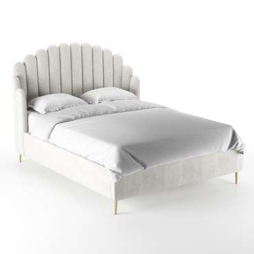 Кровать Amira 160х200 белого цвета 