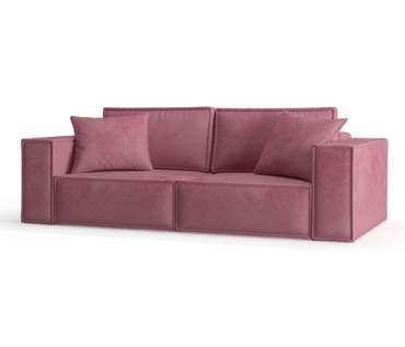 Диван-кровать из велюра Ли Рой розового цвета