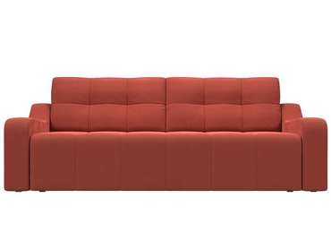 Прямой диван-кровать Итон кораллового цвета