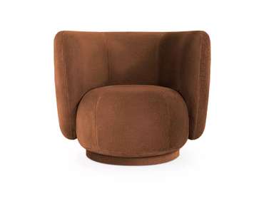 Кресло Lucca вращающееся коричневого цвета 