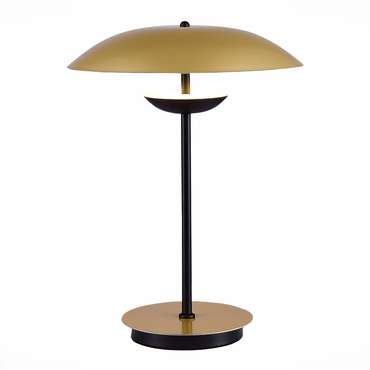 Настольная лампа Armonico черно-золотого цвета
